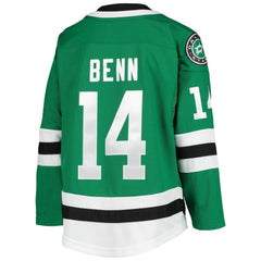 NHL Kelly Green Jamie Benn Dallas Stars Youth Home Premier Player Jersey