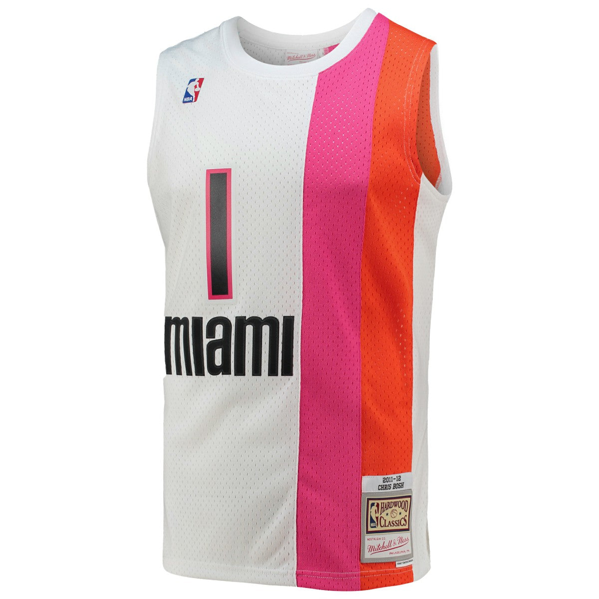 NBA Chris Bosh Miami Heat 2011/12 Hardwood Classics Swingman Jersey