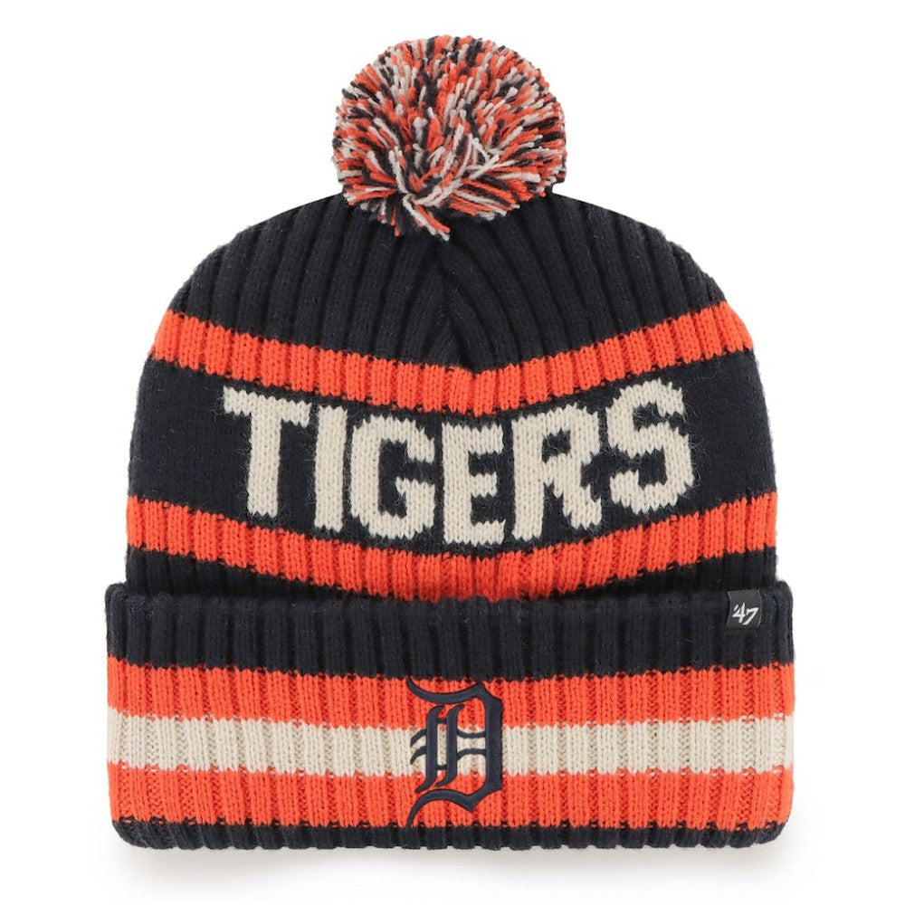 MLB Detroit Tigers '47 Bering Cuffed Knit Hat with Pom