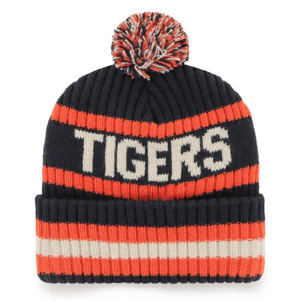 MLB Detroit Tigers '47 Bering Cuffed Knit Hat with Pom