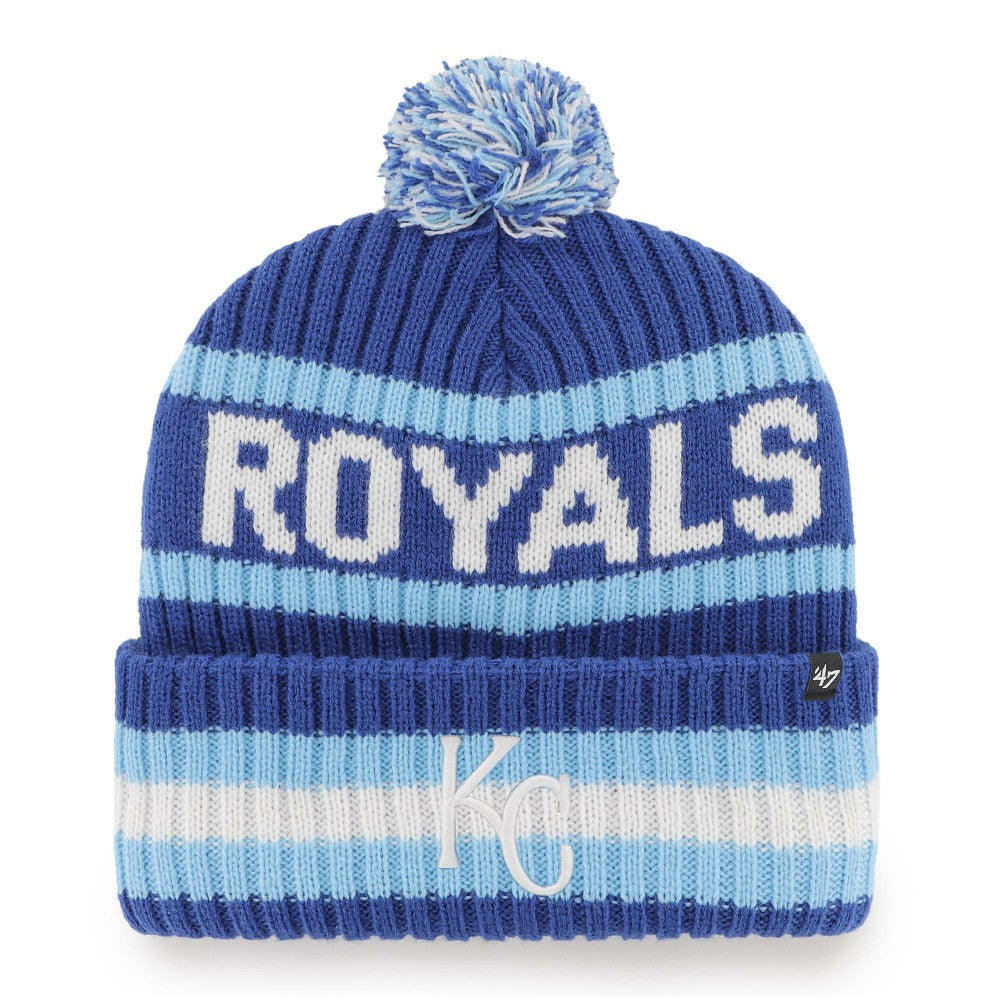 MLB Kansas City Royals '47 Bering Cuffed Knit Hat with Pom