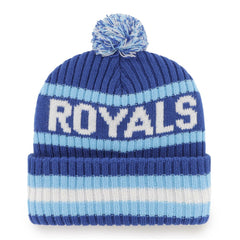 MLB Kansas City Royals '47 Bering Cuffed Knit Hat with Pom