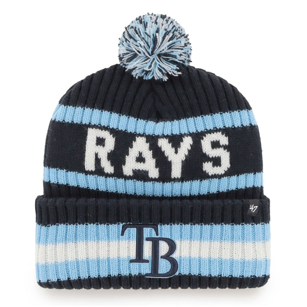 MLB Tampa Bay Rays '47 Bering Cuffed Knit Hat with Pom