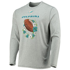 Sport Lei Pass Long Sleeve T-Shirt - Miami Dolphins