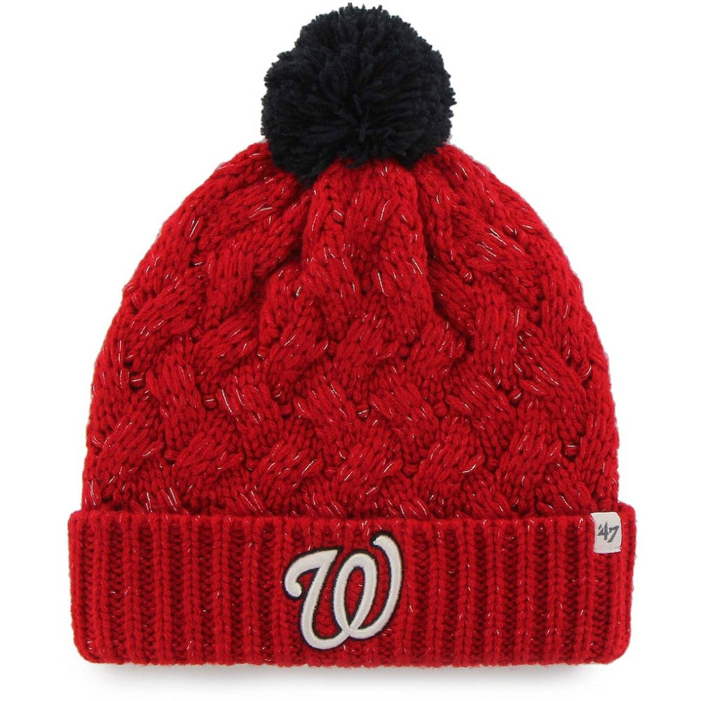 MLB Washington Nationals '47 Women's Knit Cuffed Hat with Pom