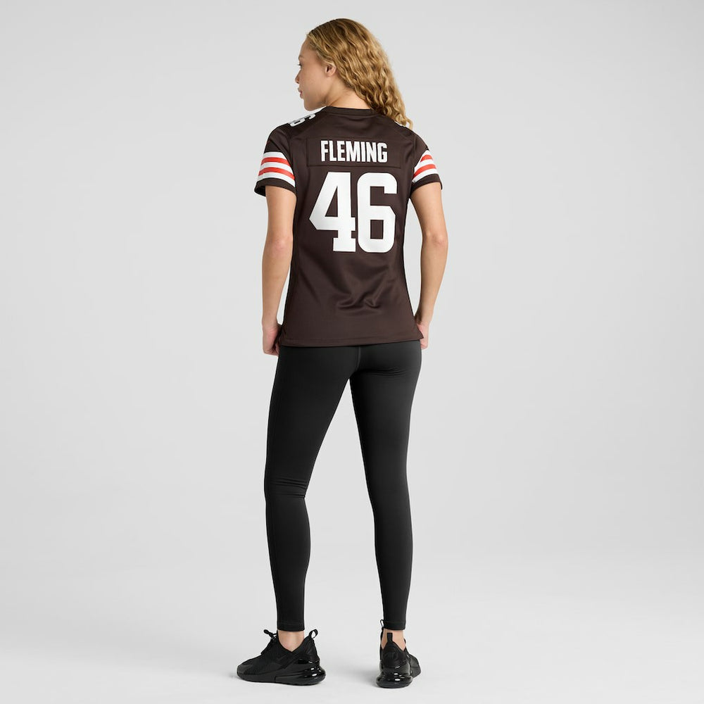 Don Fleming  Women's Retired Player Jersey - Cleveland Browns