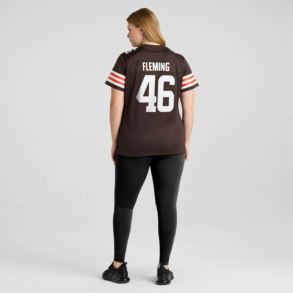 Don Fleming  Women's Retired Player Jersey - Cleveland Browns