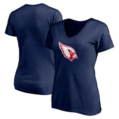 Women's Red White and Team V-Neck T-Shirt - Arizona Cardinals