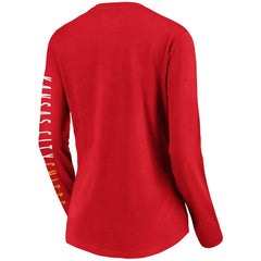 Women's Slogan V-Neck Long Sleeve T-Shirt - Kansas City Chiefs