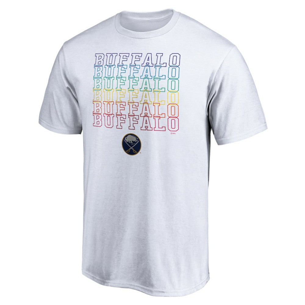 NHL White Buffalo Sabres City Pride T-Shirt