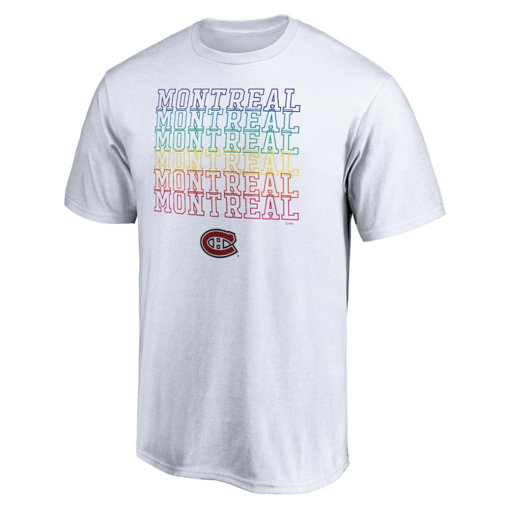 NHL White Montreal Canadiens City Pride T-Shirt