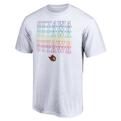 NHL White Ottawa Senators City Pride T-Shirt
