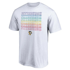 NHL White Pittsburgh Penguins City Pride T-Shirt