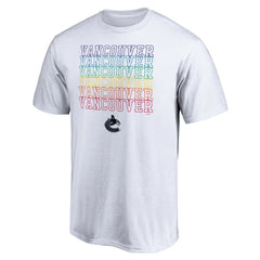 NHL White Vancouver Canucks City Pride T-Shirt
