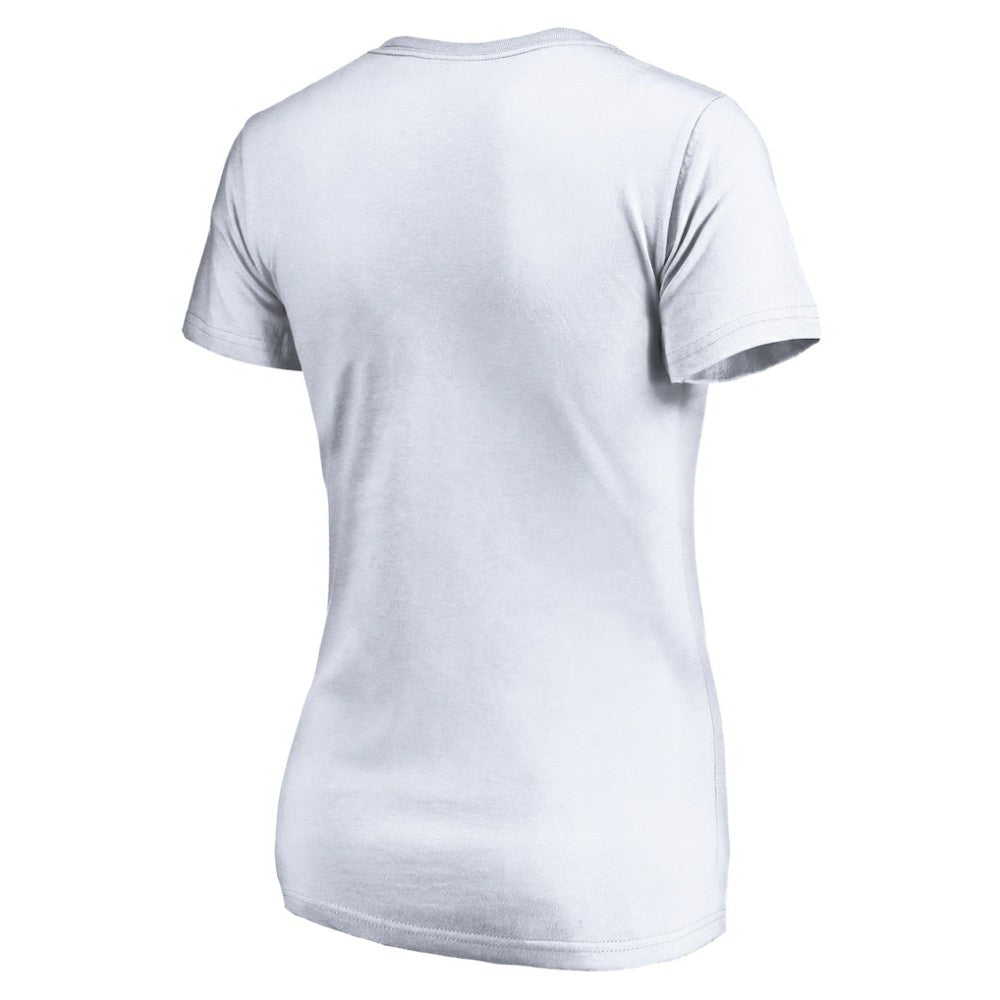 NHL White Columbus Blue Jackets Women's City Pride V-Neck T-Shirt