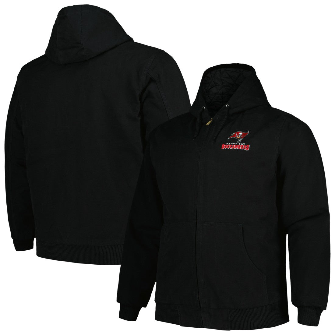 Dunbrooke Big & Tall Dakota Canvas Hoodie Full-Zip Jacket - Tampa Bay Buccaneers