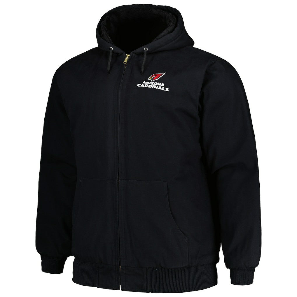 Dunbrooke Big & Tall Dakota Canvas Hoodie Full-Zip Jacket - Arizona Cardinals