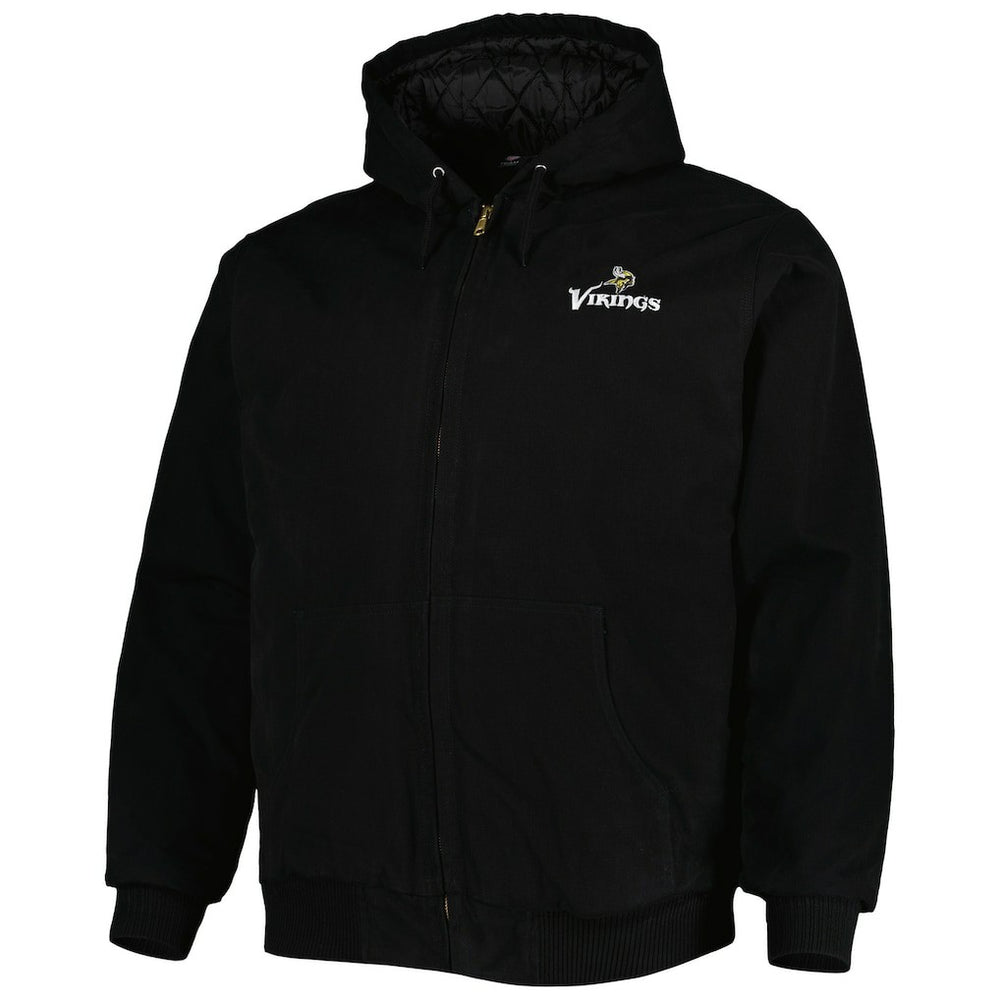 Dunbrooke Big & Tall Dakota Canvas Hoodie Full-Zip Jacket - Minnesota Vikings