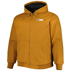 Dunbrooke Big & Tall Dakota Canvas Hoodie Full-Zip Jacket - Detroit Lions
