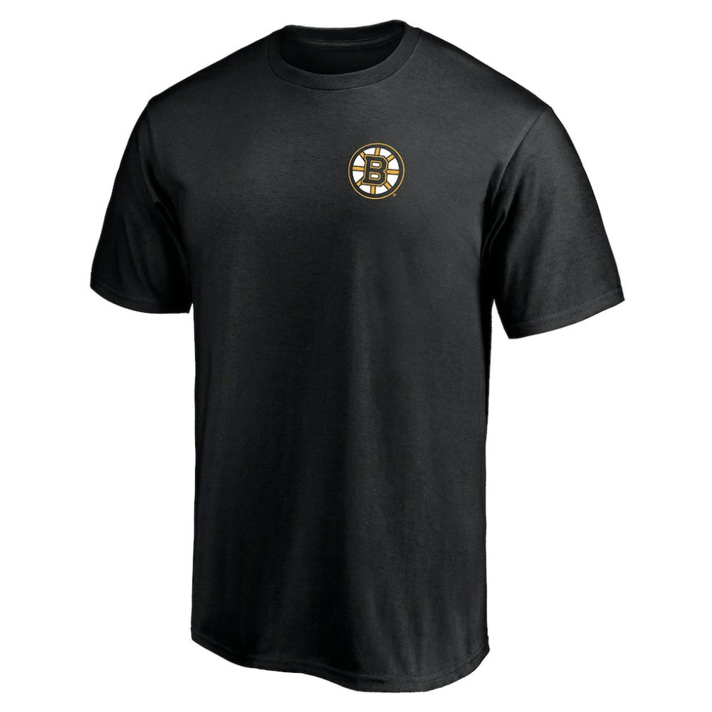 NHL Black Boston Bruins Number One Dad Logo T-Shirt