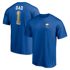 NHL Royal Buffalo Sabres Number One Dad Logo T-Shirt