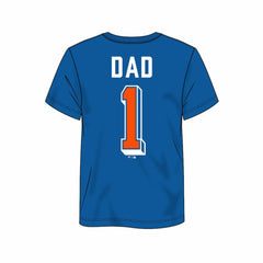 NHL Royal New York Islanders Number One Dad Logo T-Shirt