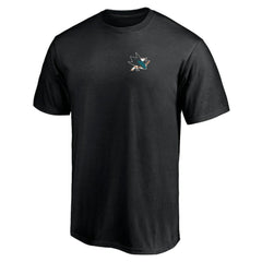 NHL Black San Jose Sharks Number One Dad Logo T-Shirt