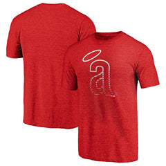 MLB California Angels Cooperstown Weathered Logo Tri-Blend T-Shirt