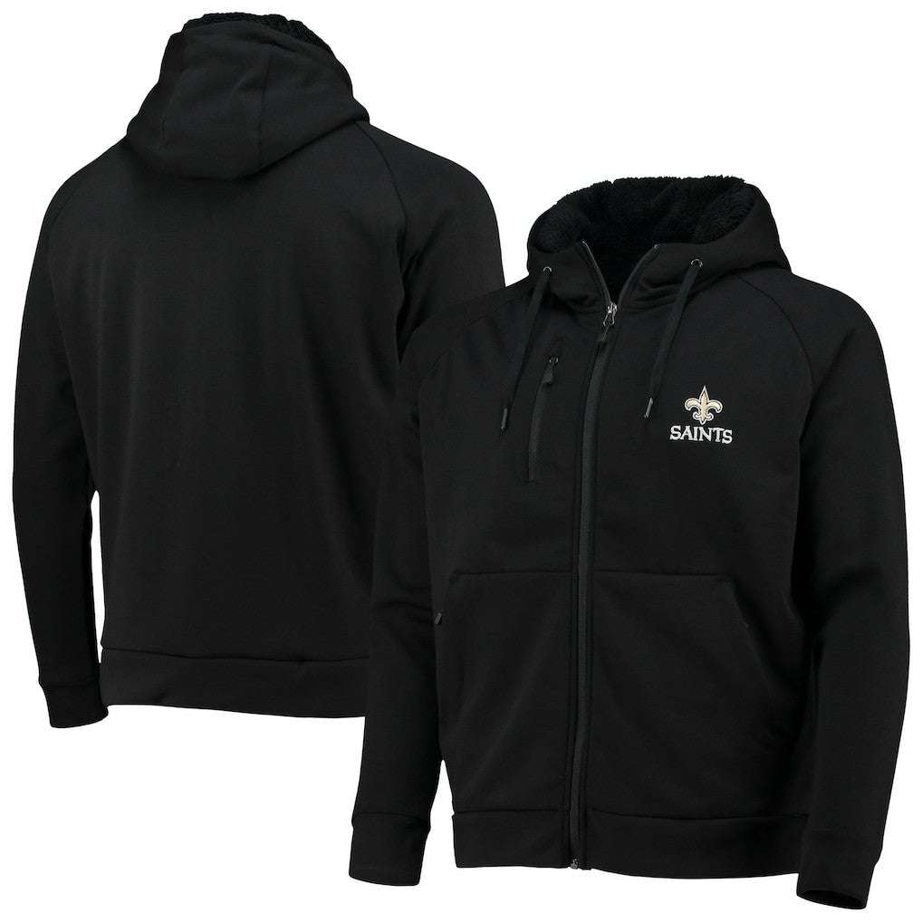 Dunbrooke Shag Tri-Blend Full-Zip Raglan Hoodie - New Orleans Saints