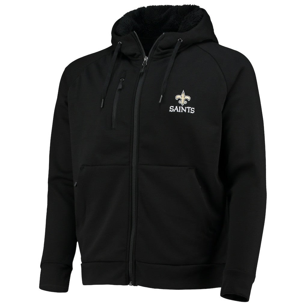 Dunbrooke Shag Tri-Blend Full-Zip Raglan Hoodie - New Orleans Saints