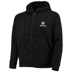 Dunbrooke Shag Tri-Blend Full-Zip Raglan Hoodie - New Orleans Saints