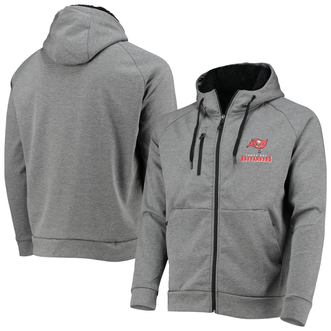 Dunbrooke Shag Tri-Blend Full-Zip Raglan Hoodie - Tampa Bay Buccaneers