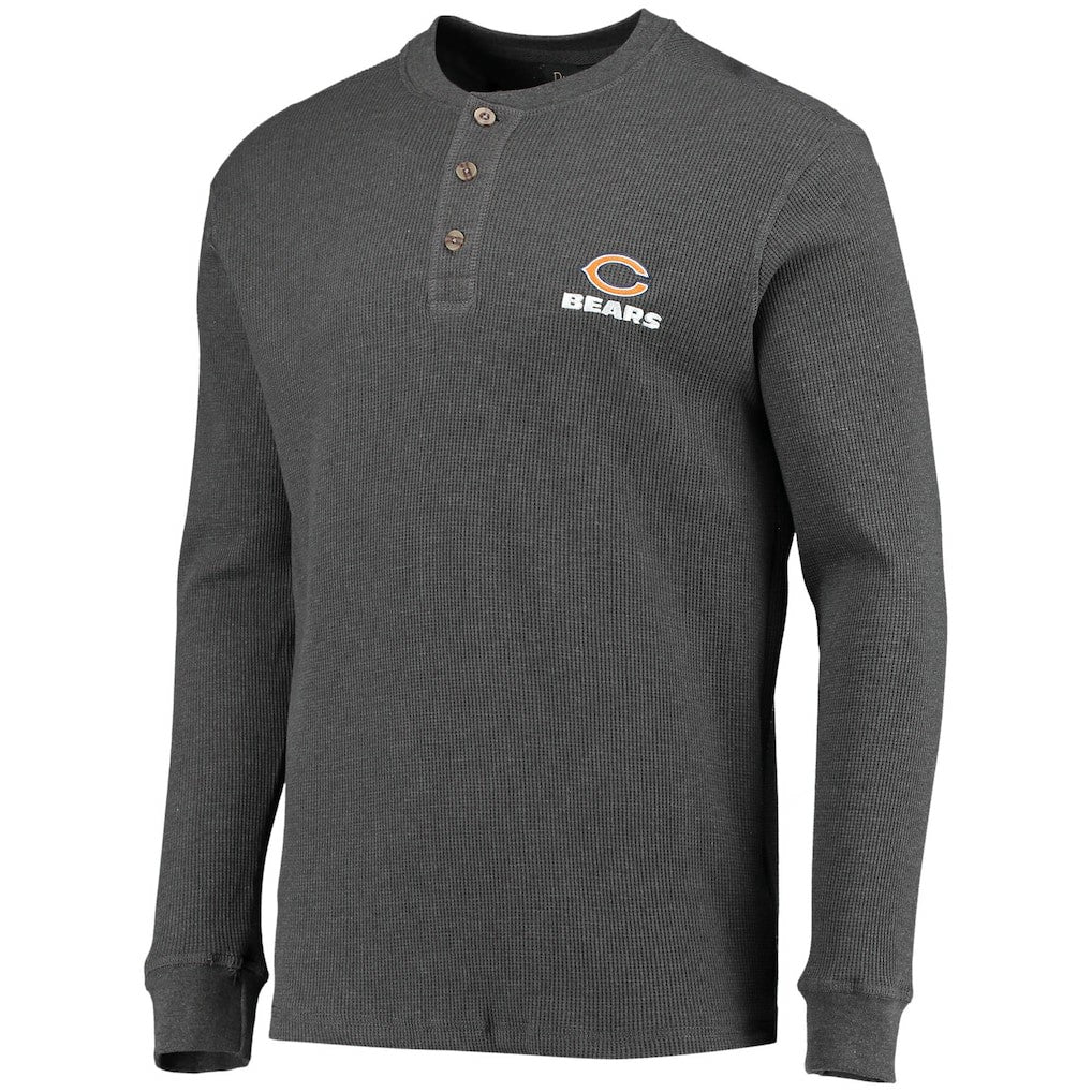 Dunbrooke Logo Maverick Thermal Henley Long Sleeve T-Shirt - Chicago Bears