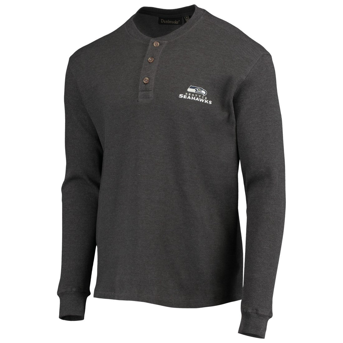 Dunbrooke Logo Maverick Thermal Henley Long Sleeve T-Shirt - Seattle Seahawks