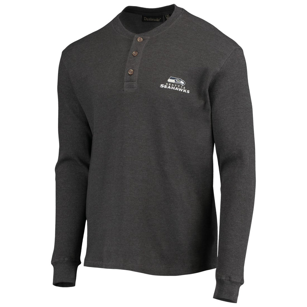 Dunbrooke Logo Maverick Thermal Henley Long Sleeve T-Shirt - Seattle Seahawks