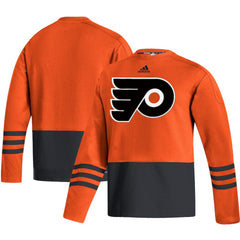 NHL Orange Philadelphia Flyers adidas Logo AEROREADY Pullover Sweater