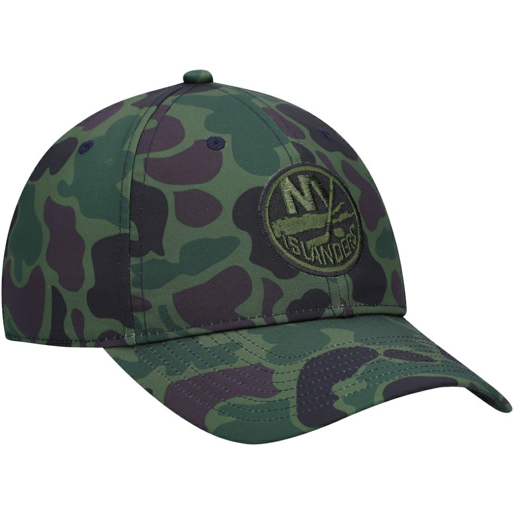 NHL Camo New York Islanders adidas Locker Room Slouch Adjustable Hat