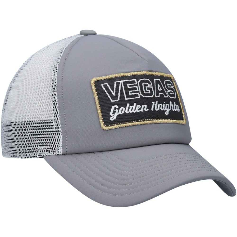 NHL Gray/White Vegas Golden Knights adidas Locker Room Foam Trucker Snapback Hat