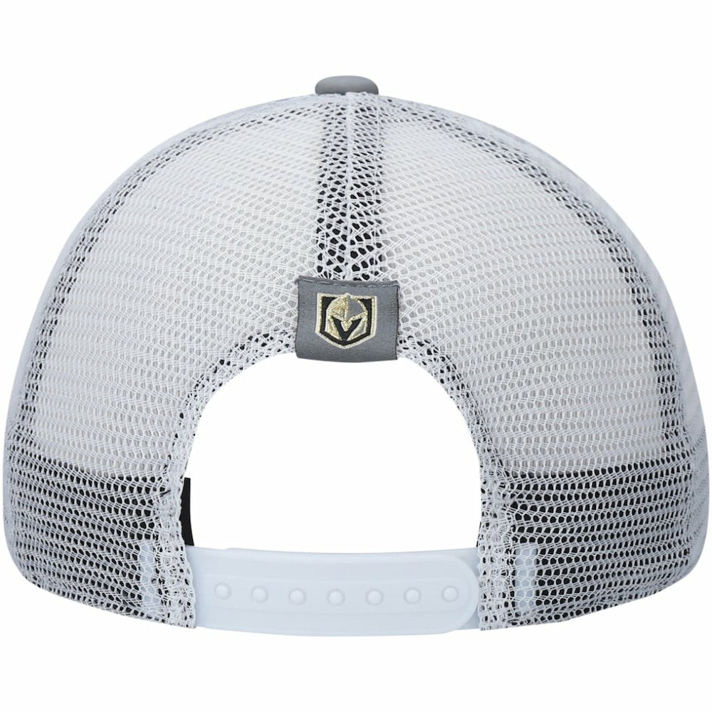 NHL Gray/White Vegas Golden Knights adidas Locker Room Foam Trucker Snapback Hat