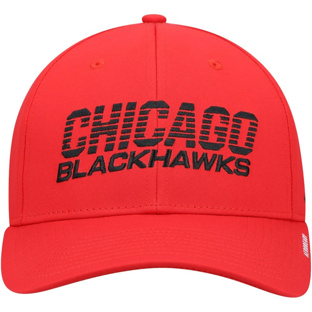 NHL Red Chicago Blackhawks adidas 2021 Locker Room AEROREADY Flex Hat