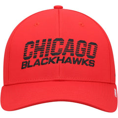 NHL Red Chicago Blackhawks adidas 2021 Locker Room AEROREADY Flex Hat