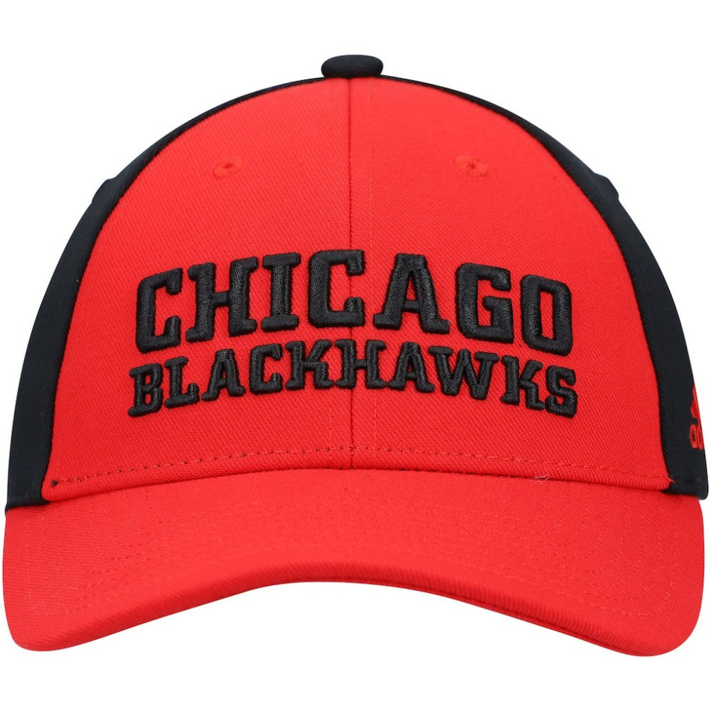 NHL Red Chicago Blackhawks adidas Locker Room Adjustable Hat