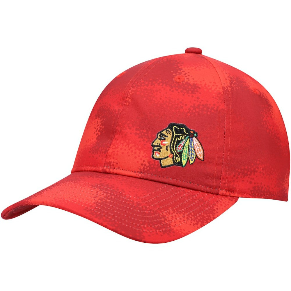 NHL Red Chicago Blackhawks adidas Women's Camo Slouch Adjustable Hat
