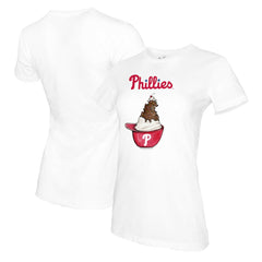 MLB Philadelphia Phillies Tiny Turnip Women's Sundae Helmet T-Shirt