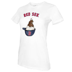 MLB Boston Red Sox Tiny Turnip Women's Sundae Helmet T-Shirt