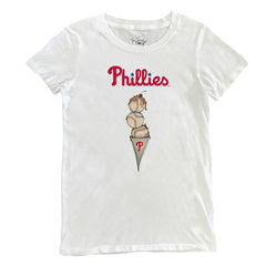 MLB Philadelphia Phillies Tiny Turnip Women's Triple Scoop T-Shirt