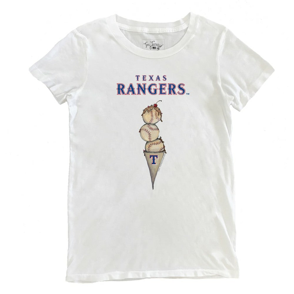 MLB Texas Rangers Tiny Turnip Women's Triple Scoop T-Shirt