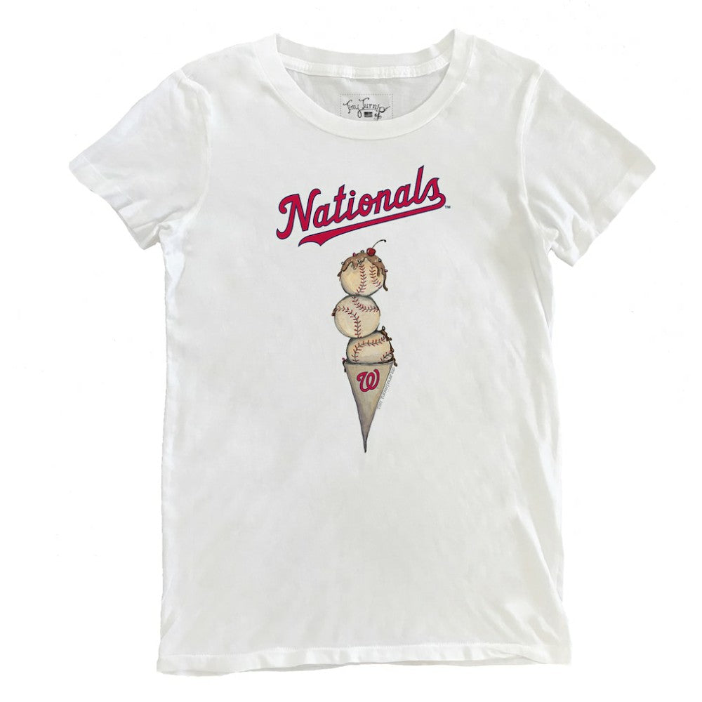 MLB Washington Nationals Tiny Turnip Women's Triple Scoop T-Shirt