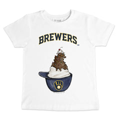 MLB Milwaukee Brewers Tiny Turnip Youth Sundae Helmet T-Shirt