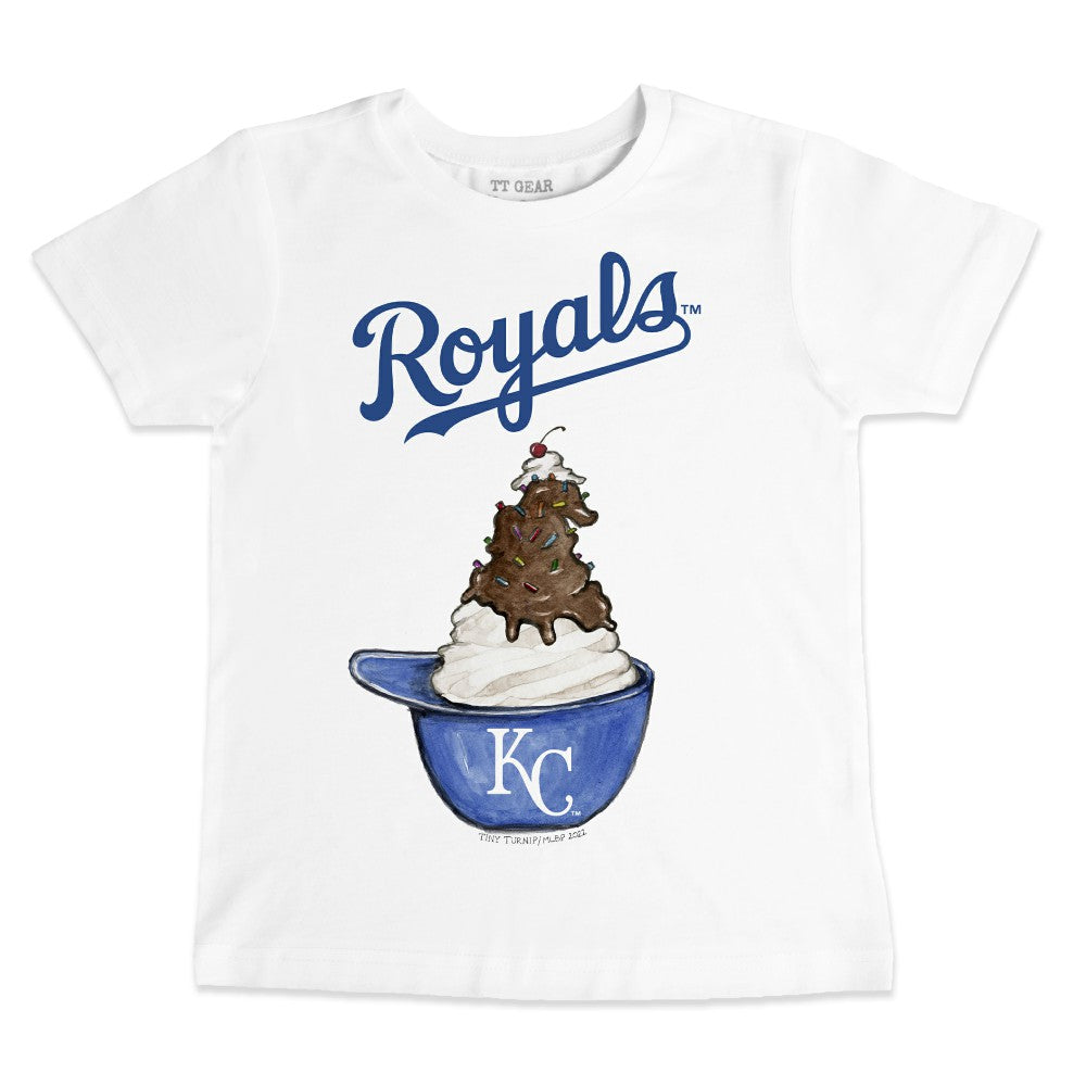 MLB Kansas City Royals Tiny Turnip Youth Sundae Helmet T-Shirt